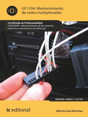 cover image of Mantenimiento de redes multiplexadas. TMVG0209